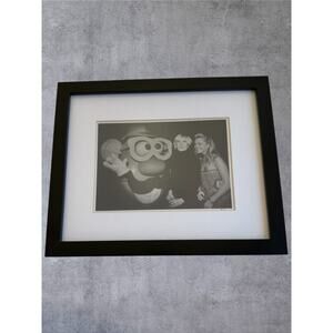 Andy Warhol Photo Mr Potato Head 1989 Scott Robinson Signed B&W Art Print Framed